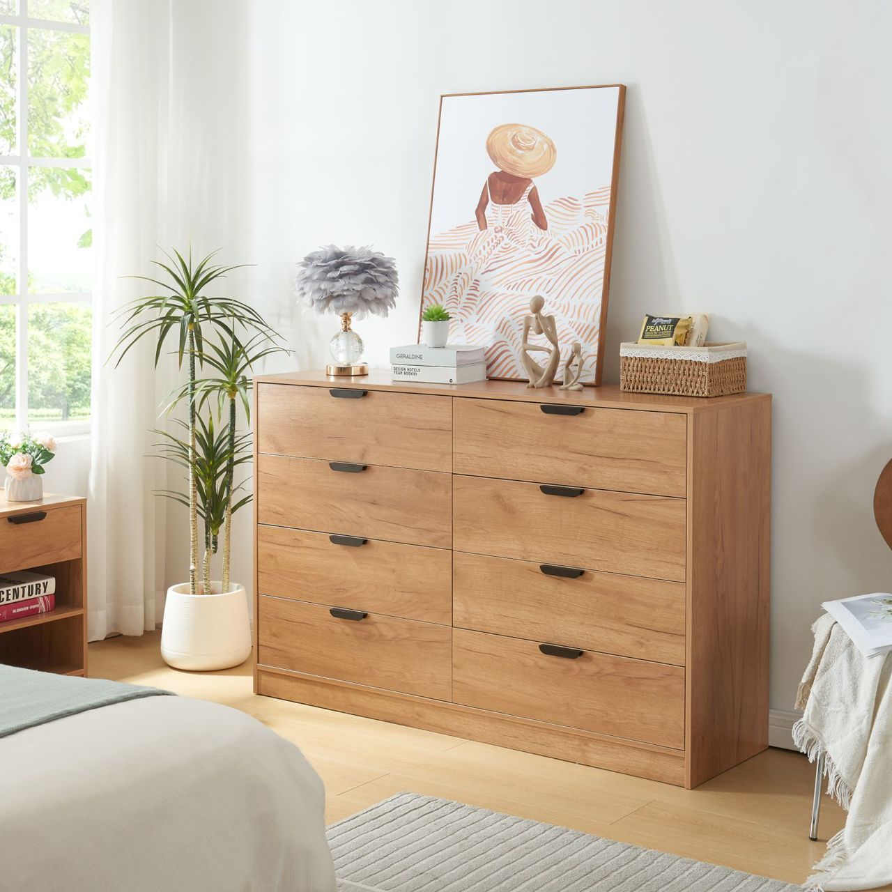 Commode moderne avec design élégant et rangements pratiques